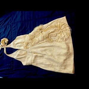 A gorgeous ivory silk dress